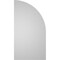 Ekena Millwork Quarter Round Top Left Surface Mount PVC Gable Vent w/ 3-1/2"W x 1"P Standard Frame, 16"W x 30"H GVPQL16X3001SN - alternate 2